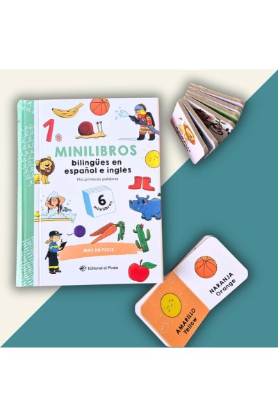 MINILIBROS BILINGÜES EN ESPAÑOL E INGLÉS - MIS PRIMERAS PALABRAS