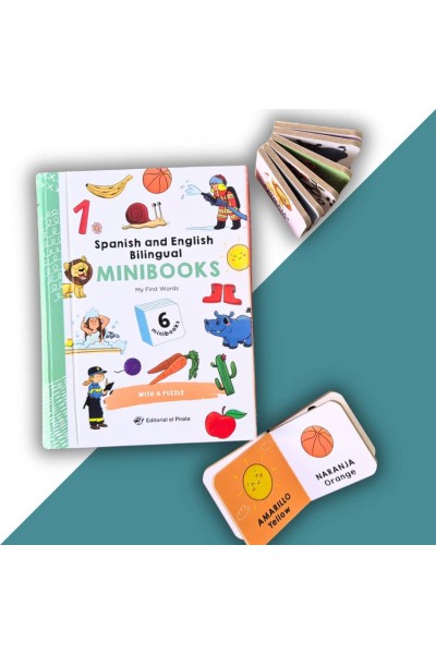 SPANISH AND ENGLISH BILINGUAL MINIBOOKS - MY FIRST WORDS