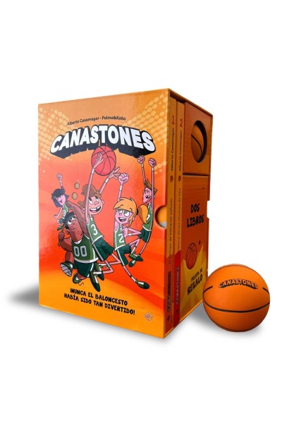 ESTUCHE CANASTONES: 2 LIBROS + PELOTA