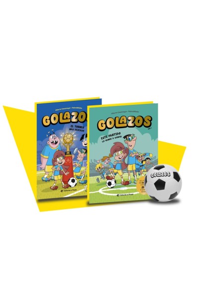 ESTUCHE GOLAZOS: 2 LIBROS + PELOTA