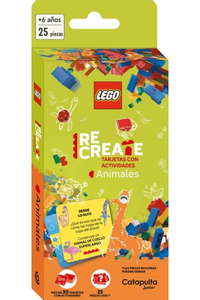 LEGO RECREATE ANIMALES CONSTRUCCION TARJETAS CON ACTIVIDADE