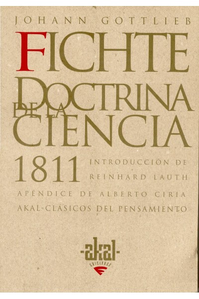 LA DOCTRINA DE LA CIENCIA 1811