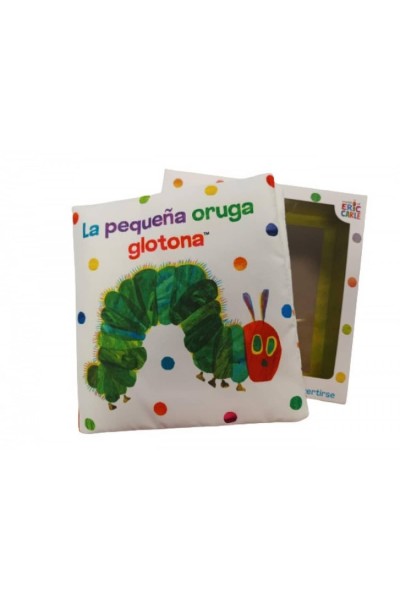 LA PEQUEÑA ORUGA GLOTONA. LIBRO DE TELA PARA ABRAZAR