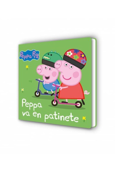 PEPPA PIG. LIBRO DE CARTÓN - PEPPA VA EN PATINETE