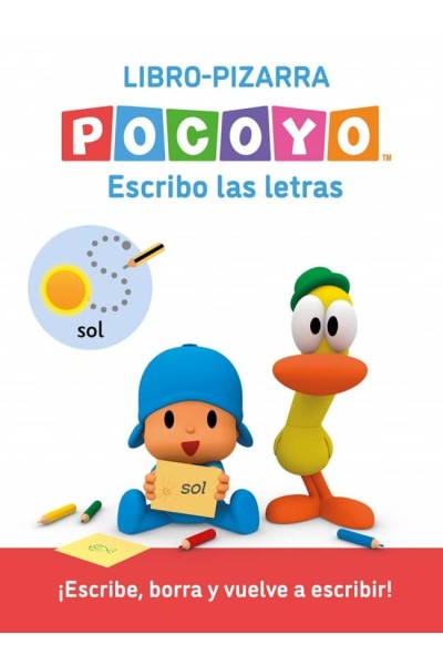 POCOYÓ. LECTOESCRITURA - ESCRIBO LAS LETRAS. (LIBRO-PIZARRA)