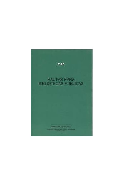 PAUTAS PARA BIBLIOTECAS PÚBLICAS