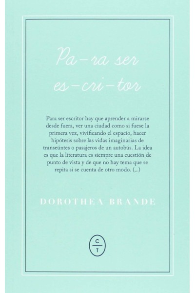 PARA SER ESCRITOR