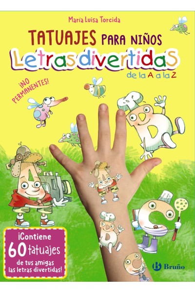 TATUAJES PARA NIÑOS. LETRAS DIVERTIDAS DE LA A A LA Z