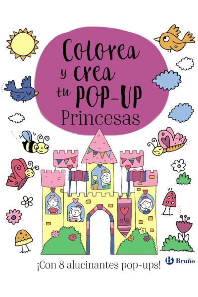 COLOREA Y CREA TU POP-UP. PRINCESAS