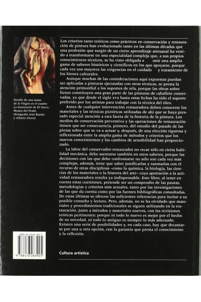CONSERVACION Y RESTAURACION DE PINTURA SOBRE LIENZO