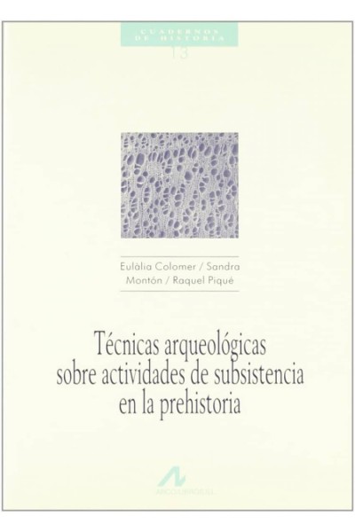 13.TÉCNICAS ARQUEOLÓGICAS SOBRE ACTIVIDADES DE SUBSISTENCIA EN LA PREHISTORIA.