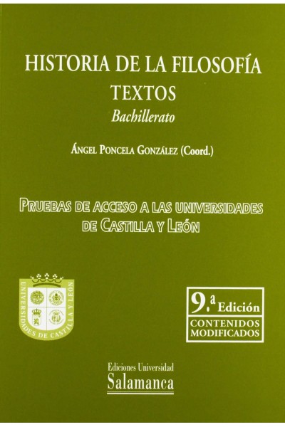 HISTORIA FILOSOFIA.TEXTOS.ACCESO A UNIVERSIDADES CASTILLA Y LEON
