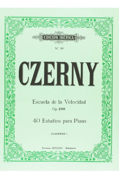 ESCUELA DE LA VELOCIDAD OP.299 VOL.I