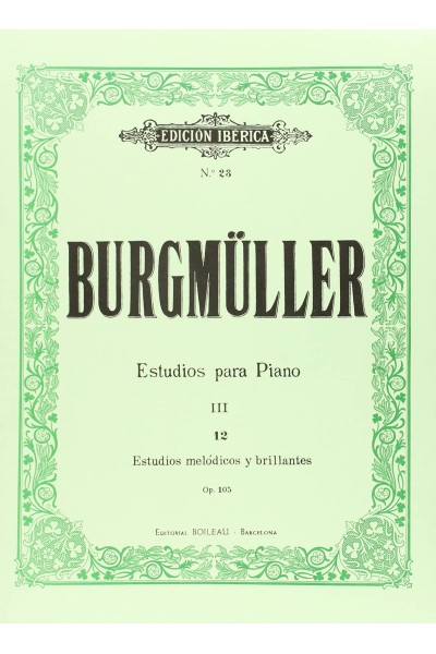 12 ESTUDIOS MÉLODICOS Y BRILLANTES OP.105