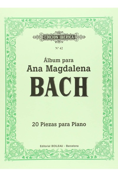 ÁLBUM ANA MAGDALENA BACH:20 PIEZAS PARA PIANO