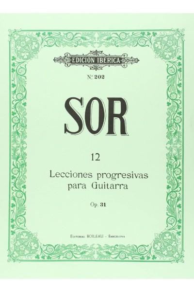 12 LECCIONES GUITARRA OP.31