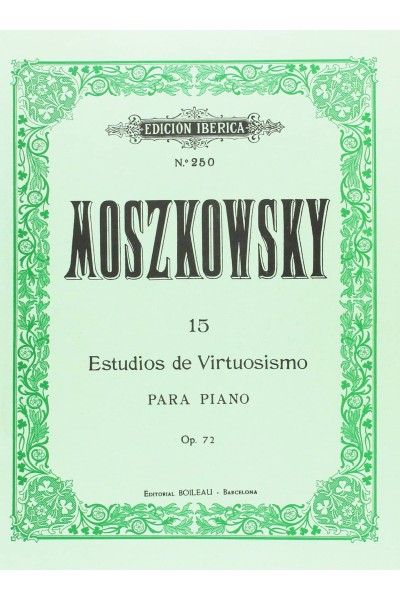 15 ESTUDIOS DE VIRTUOSISMO OP.72