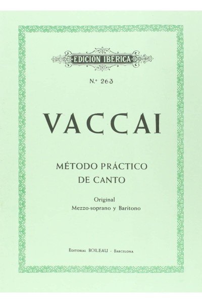 MÉTODO DE CANTO (MEZZOSOPRANO Y BARÍTONO)