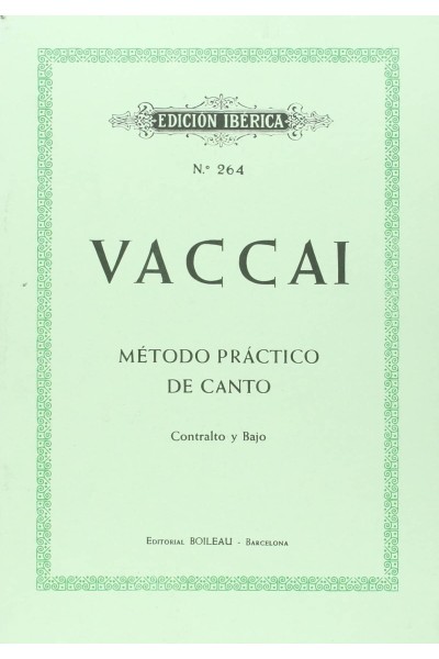 MÉTODO DE CANTO (CONTRALTO Y BAJO)