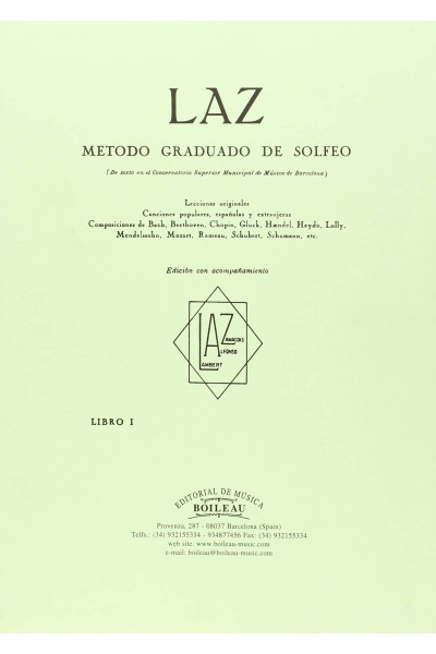 LAZ:MÉTODO DE SOLFEO 1º ACOMPAÑAMIENTO
