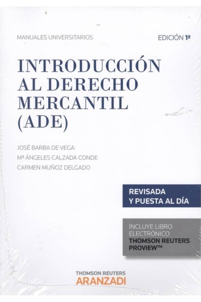 INTRODUCCIÓN AL DERECHO MERCANTIL (ADE) (DÚO)