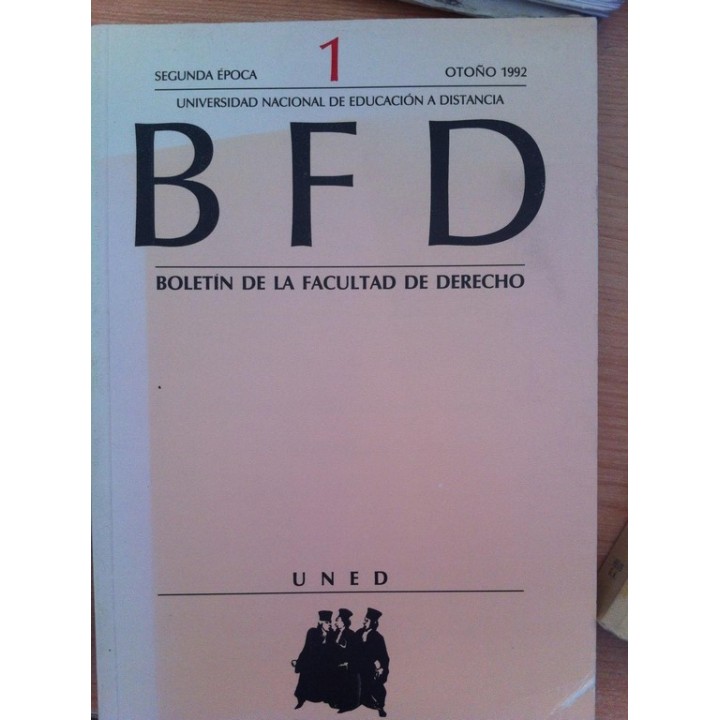 Boletín de la Facultad de Derecho. Segunda Época 1 Otoño 1992