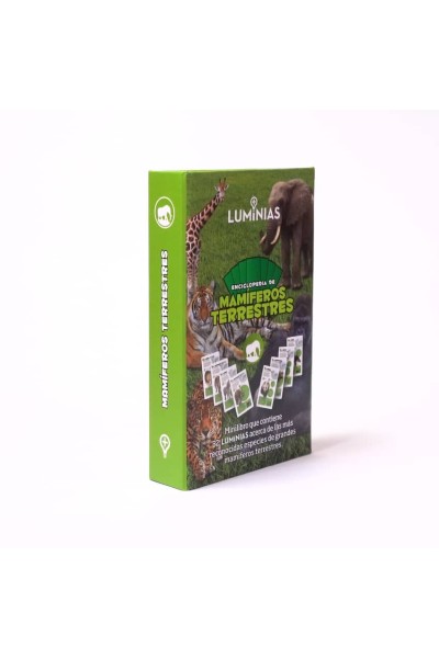 ENCICLOPEDIA DE MAMÍFEROS TERRESTRES (ESTUCHE CON 32 CARTAS)