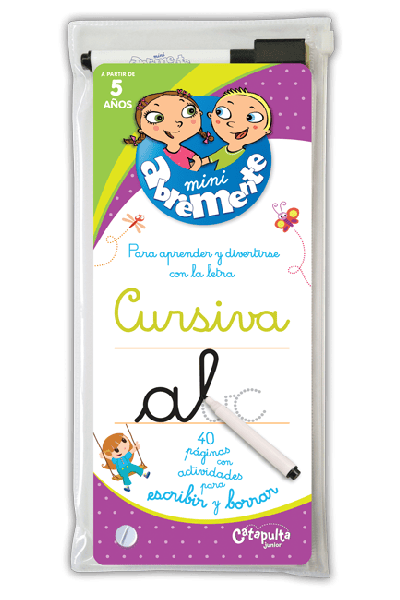 MINI ABREMENTE CURSIVA PARA ESCRIBIR Y BORRAR