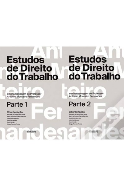 2 VOLUMENES ESTUDIOS DE DIREITO DO TRABALHO