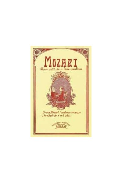 MOZART:ÁLBUM 20 PIEZAS FÁCILES PIANO