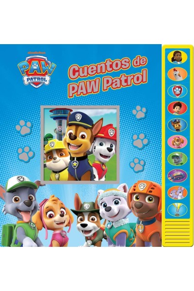 TESORO DE CUENTOS DE PAW PATROL CON SONIDO.