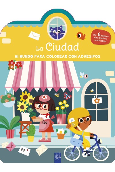 MI MUNDO PARA COLOREAR CON ADHESIVOS. LA CIUDAD