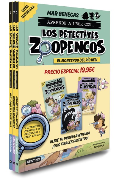 PACK APRENDE A LEER CON... ¡LOS DETECTIVES ZOOPENCOS! 1, 2 Y 3: EN LETRA