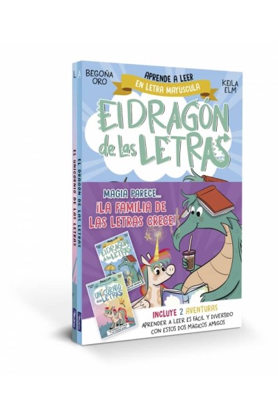 MAGIA PARECE... ¡LA FAMILIA DE LAS LETRAS CRECE! PACK CON DOS LIBROS DEL UNICORN
