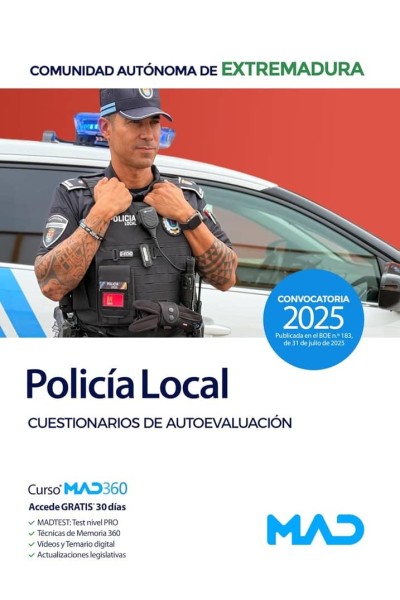 POLICIA LOCAL EXTREMADURA CUESTIONARIO AUTOEVALUACION AYUNT