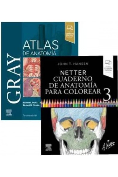 PACK ATLAS ANATOMIA 3ª ED CUADERNO ANATOMIA COLOREAR 3ª ED