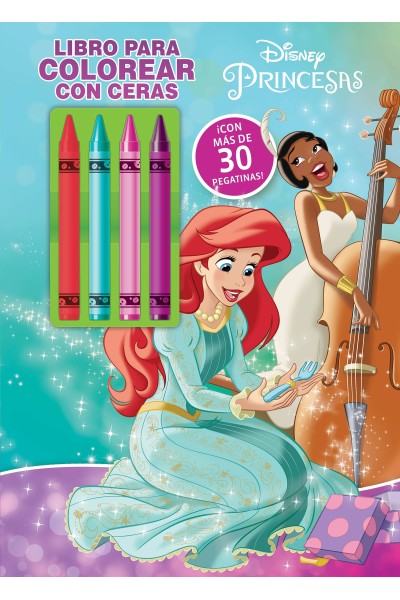 PRINCESAS. LIBRO PARA COLOREAR CON CERAS 2