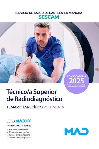 TEMARIO ESPECIFICO VOLUMEN 3 TECNICO/A SUPERIOR RADIODIAGNO