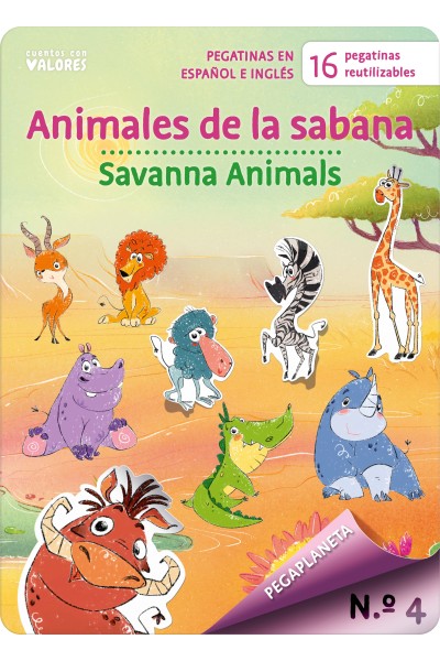 PEGAPLANETA 4. ANIMALES DE LA SABANA - SAVANNA ANIMALS
