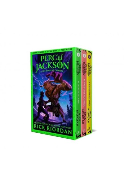 ESTUCHE PERCY JACKSON Y LOS DIOSES DEL OLIMPO CONTIENE LOS