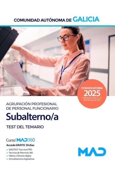 SUBALTERNO AGRUPACION PROFESIONAL PERSONAL FUNCIONARIO ADMI