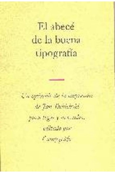 ABECE DE LA BUENA TIPOGRAFIA