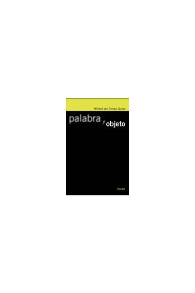 PALABRA Y OBJETO