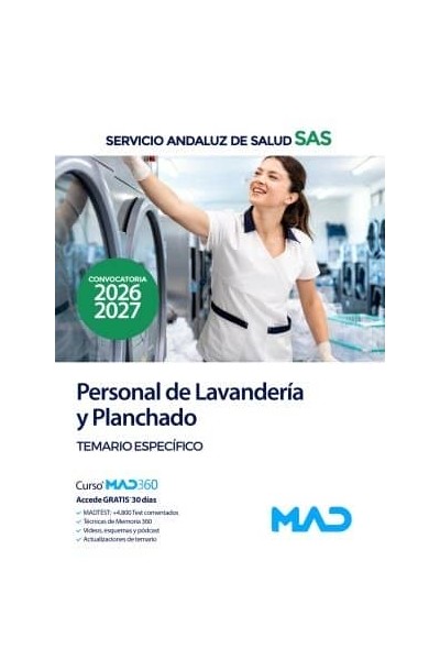 PERSONAL LAVANDERIA Y PLANCHADO TEST SERVICIO ANDALUZ SALUD