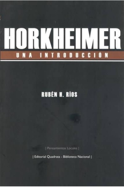 HORKHEIMER UNA INTRODUCCION