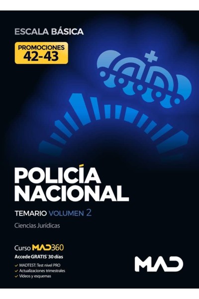 POLICIA NACIONAL ESCALA BASICA PROMOCION 42 TEMARIO VOL 2