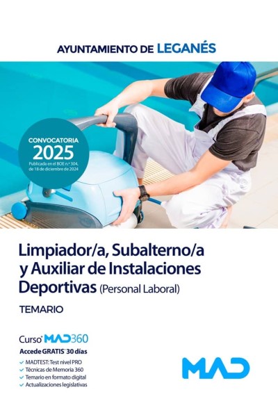 LIMPIADOR/A,SUBALTERNO/A Y AUXILIAR INSTALACIONES DEPORTIVA