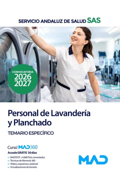 PERSONAL LAVANDERIA Y PLANCHADO TEMARIO ESPECIFICO ANDALUZ S