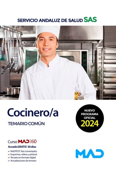 COCINERO/A SERVICIO ANDALUZ DE SALUD SAS TEMARIO COMUN