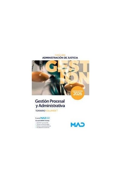 CUERPO GESTION PROCESAL Y ADMINISTRATIVA 1 TURNO LIBRE ADMIN